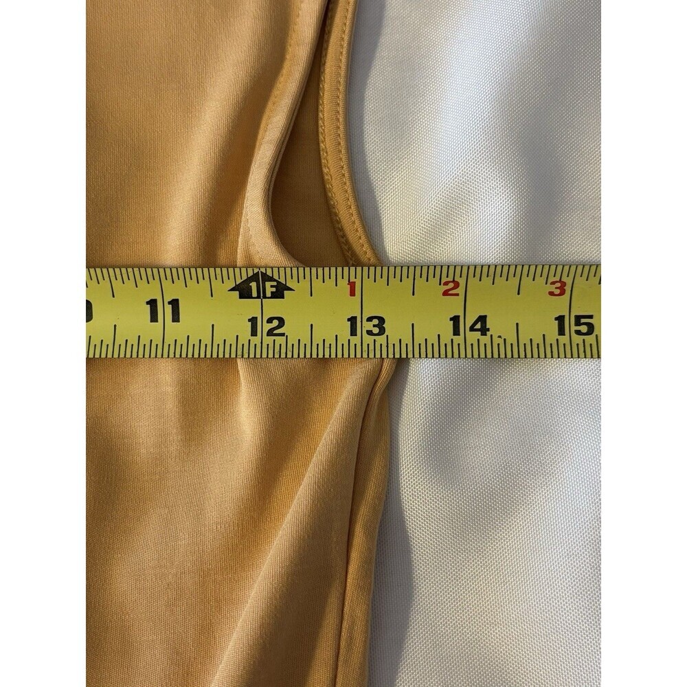WILFRED Aritzia Goodlux Bloomsbury Mini Dress Small Ruffle Apricot Peach Summer - Picture 9 of 9